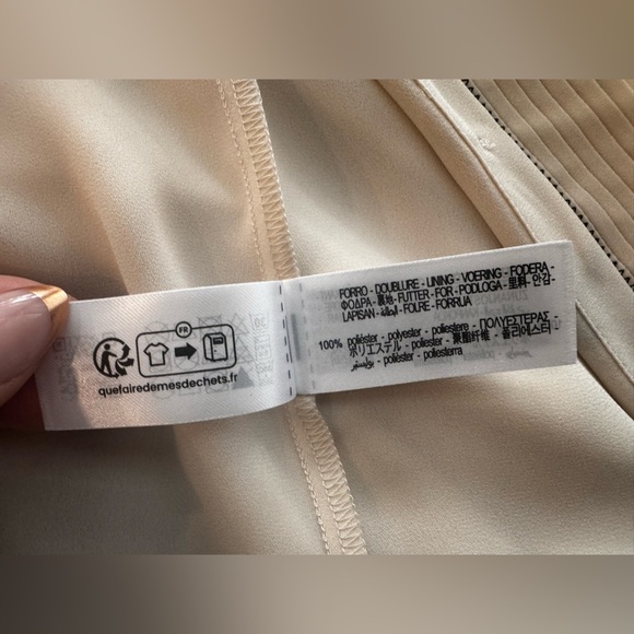 ZARA Contrast Seam Pin Tuck Shirt – Size S (New with Tags) - Picture 4 of 5